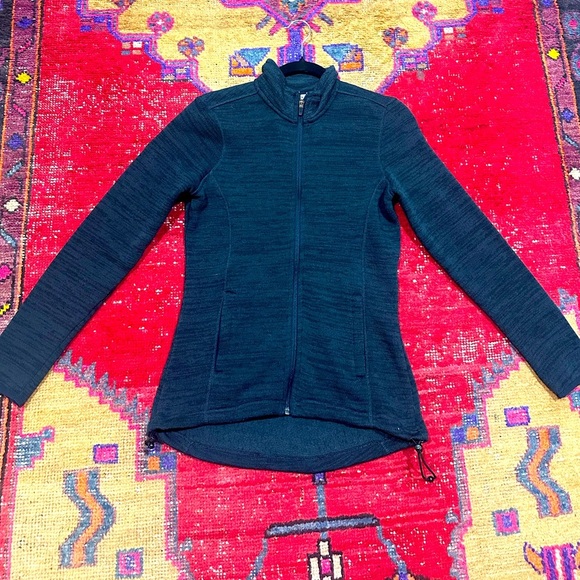 ORVIS Navy fleece zip up sz S - Picture 1 of 7